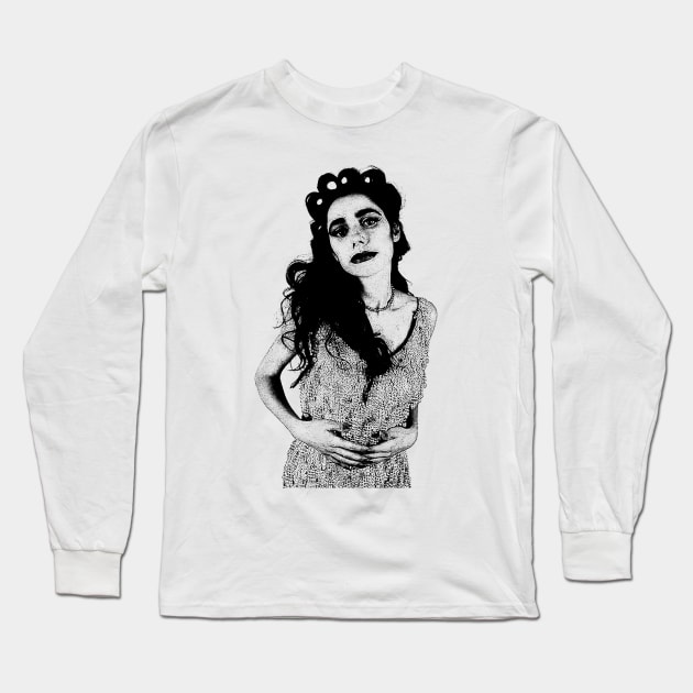 Vintage PJ Harvey Long Sleeve T-Shirt by idontwannawait